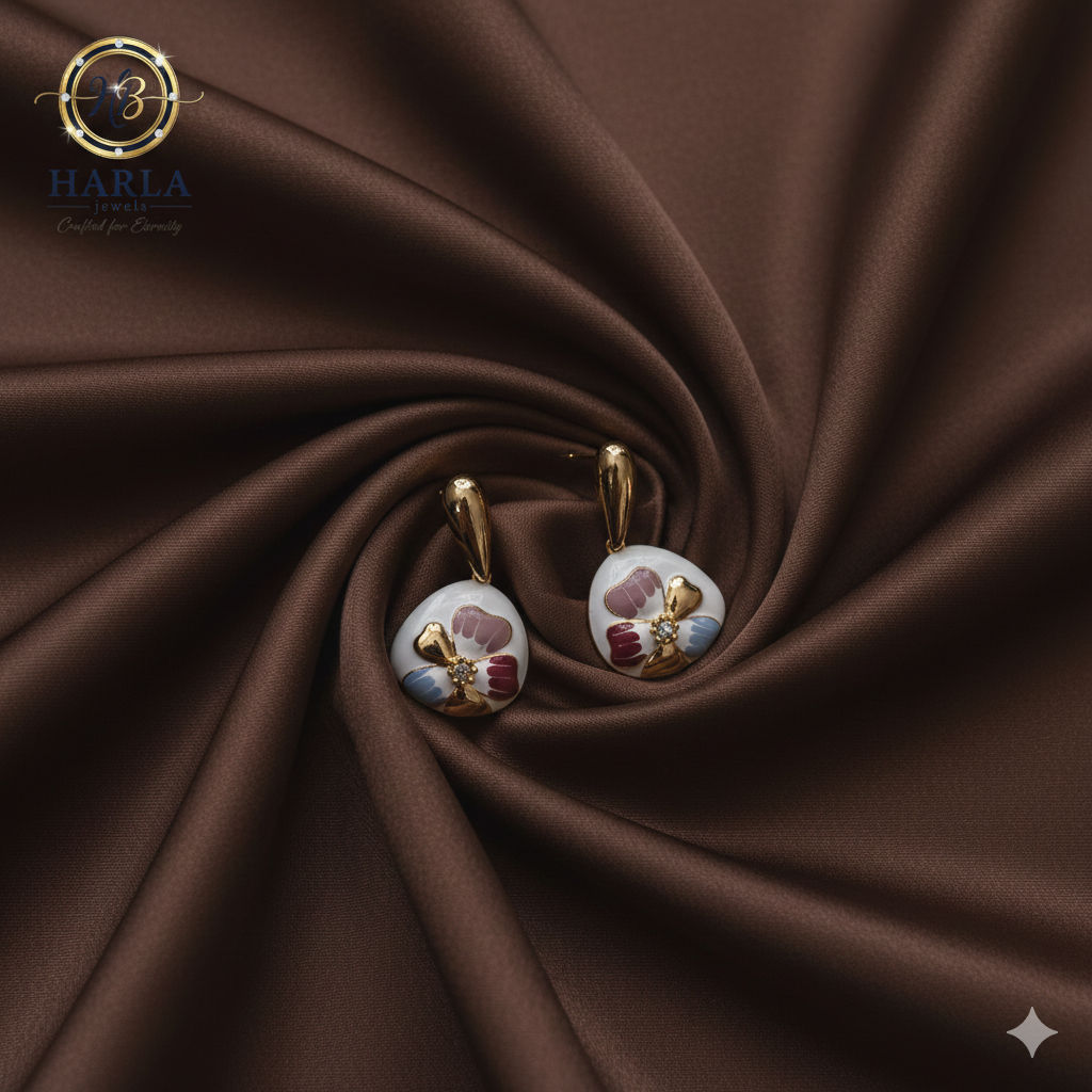 Butterfly Enamel Earring