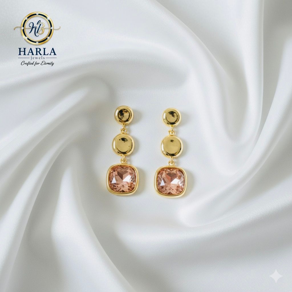 Elegance stone drop earring