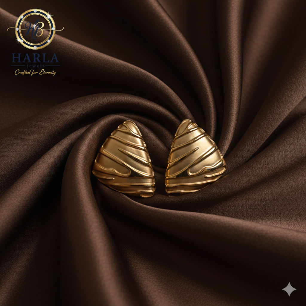 Aurora swirl studs