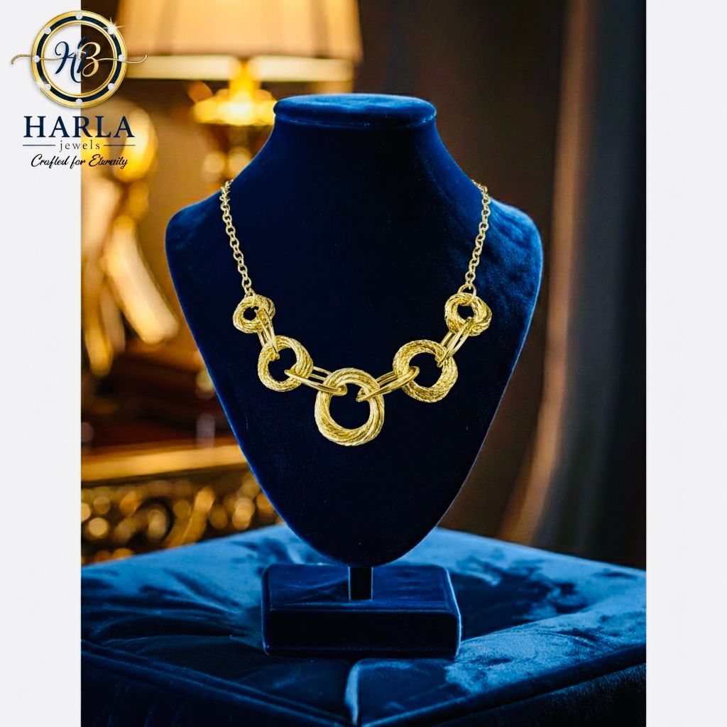 Orbit Luxe Circle Chain Necklace