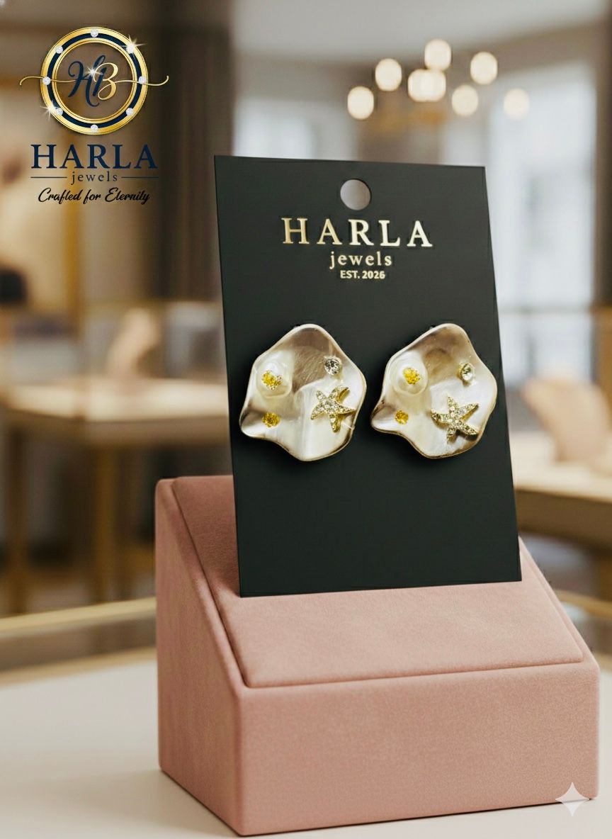 Starlight Pearl Studs (Silver)