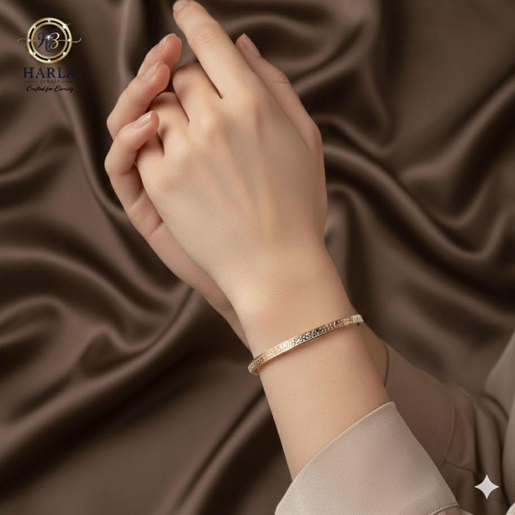 Sparkle Line Rose Bracelet