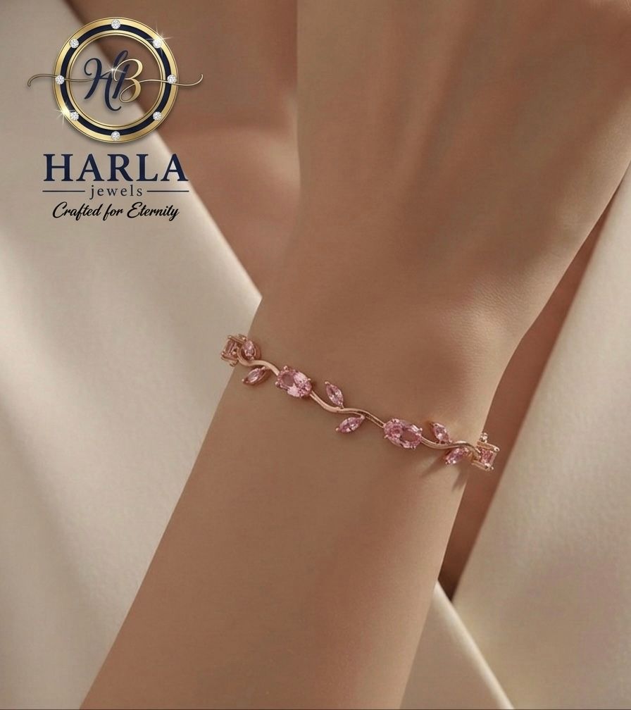 Blush Crystal Vine Bracelet