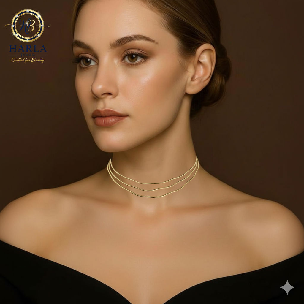 Triple wave Elegance Necklace