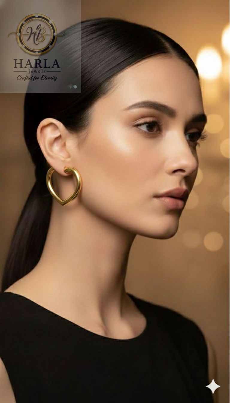 Golden Heart Hoop