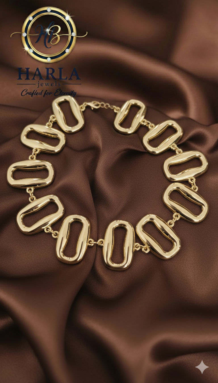 Luxury Rectangular Link Necklace