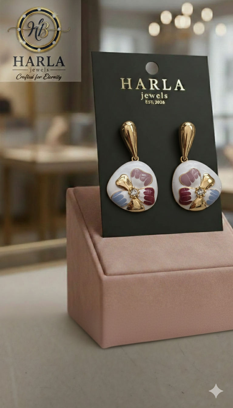 Butterfly Enamel Earring