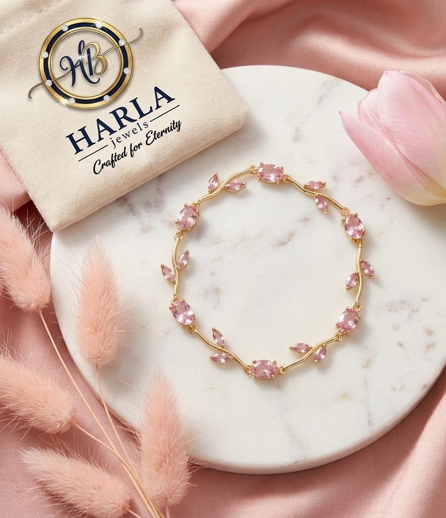 Blush Crystal Vine Bracelet
