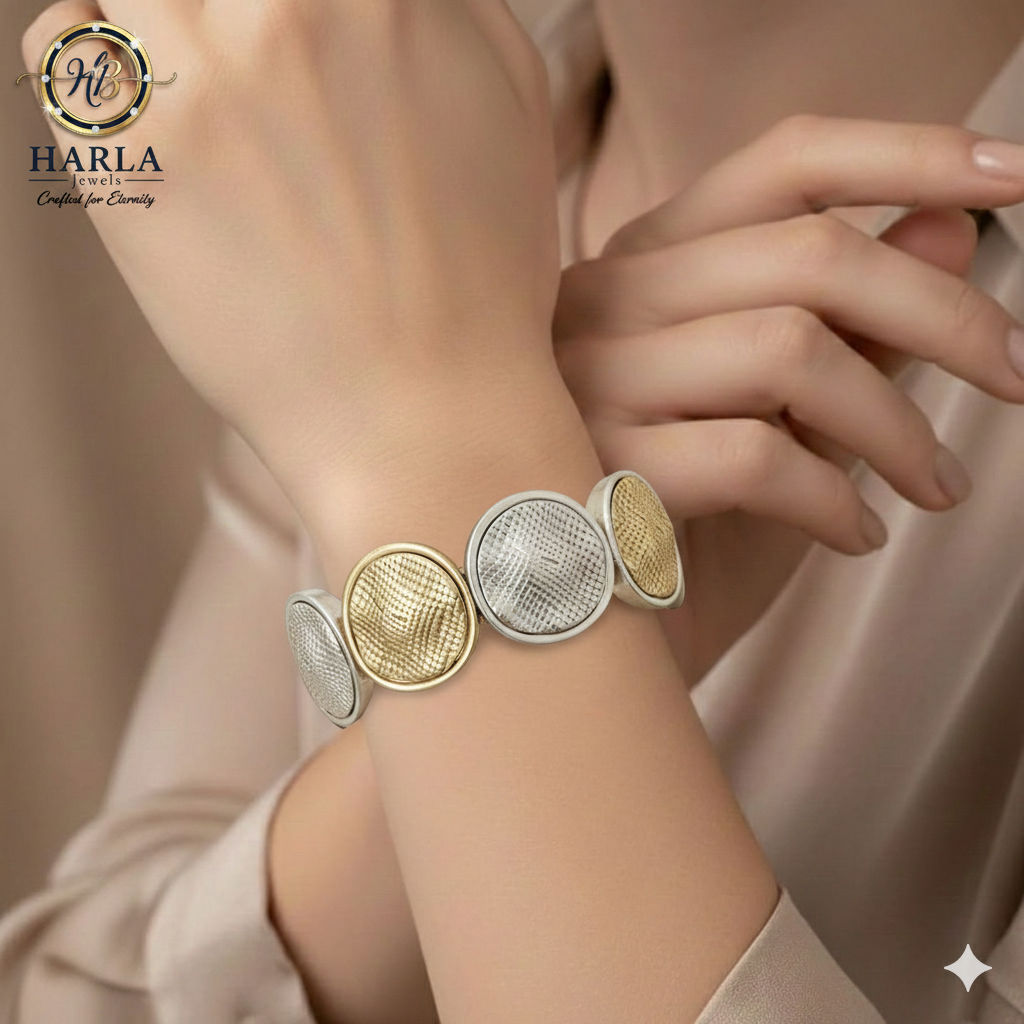 Golden Silver Harmony Bracelet