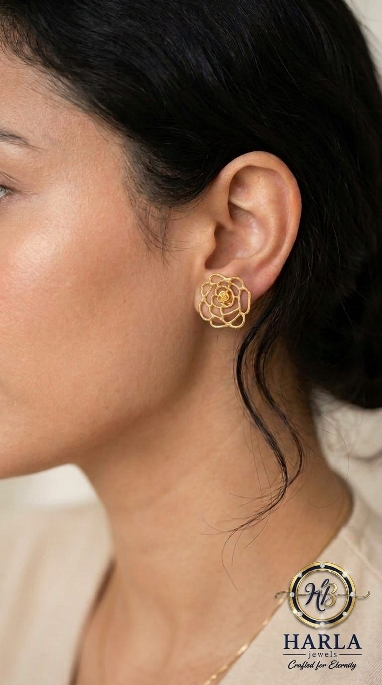 Aurelia Rose Gold Studs