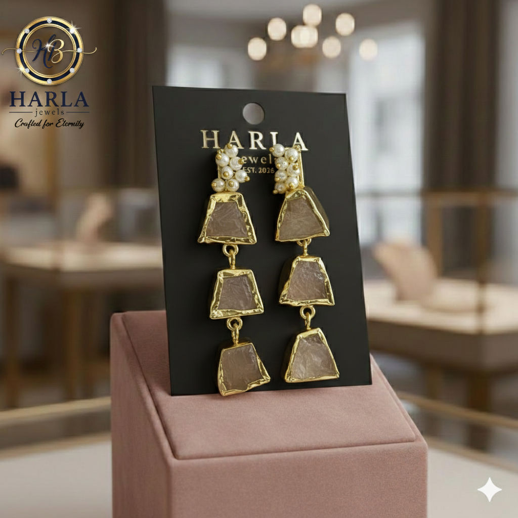 Stone Dangle Earring