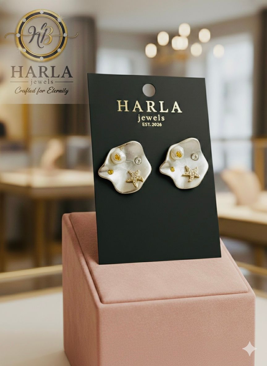 Starlight Pearl Studs (white)