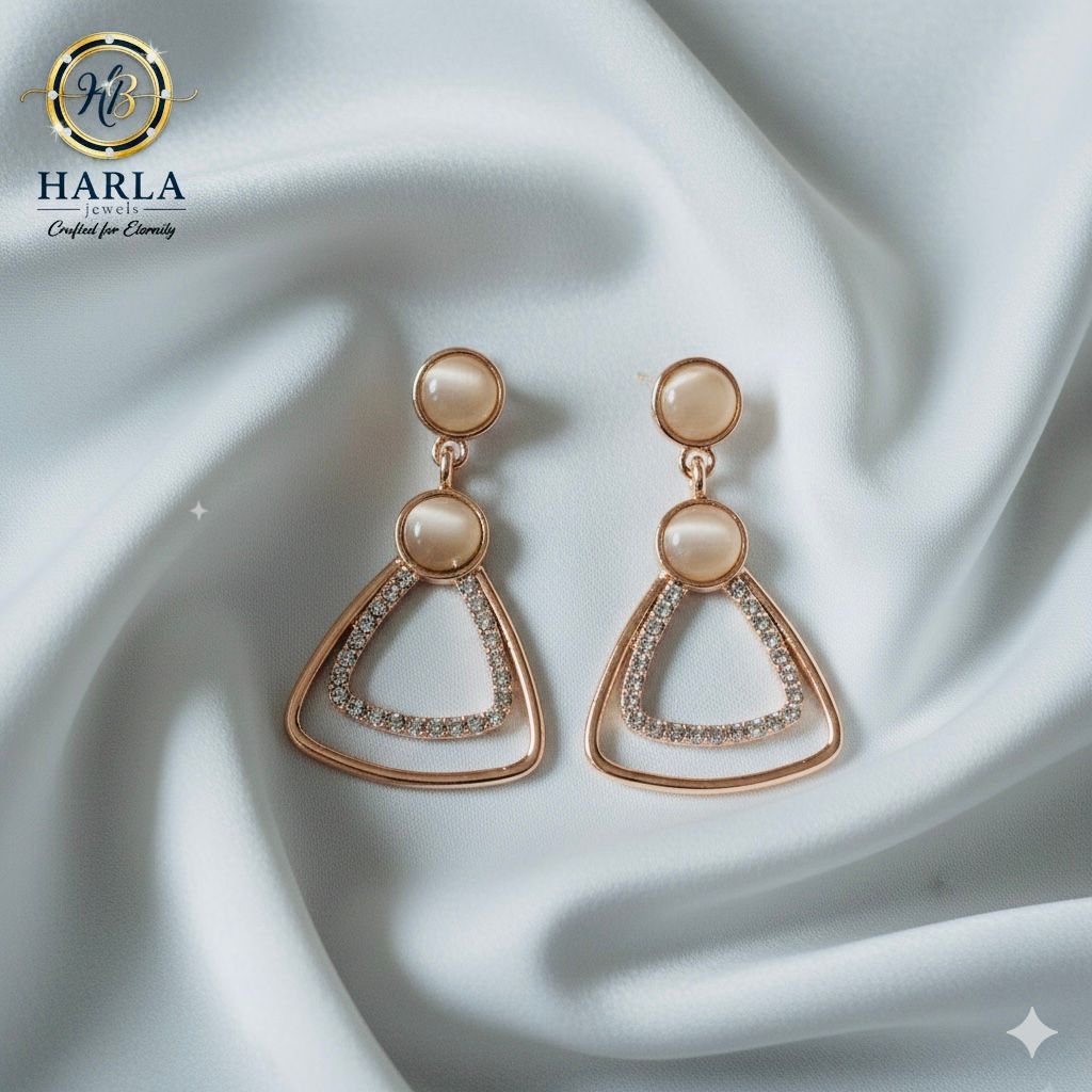 Eternal Triangle Drop Earring