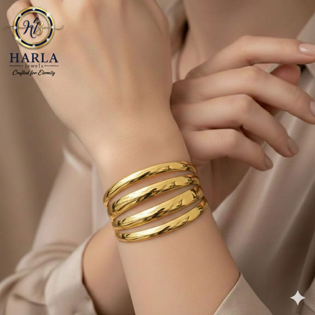 Gold Spiral Bracelet
