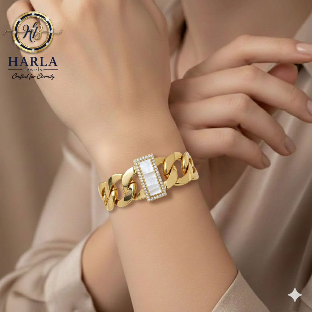 Diamond Edge Ivory Bracelet