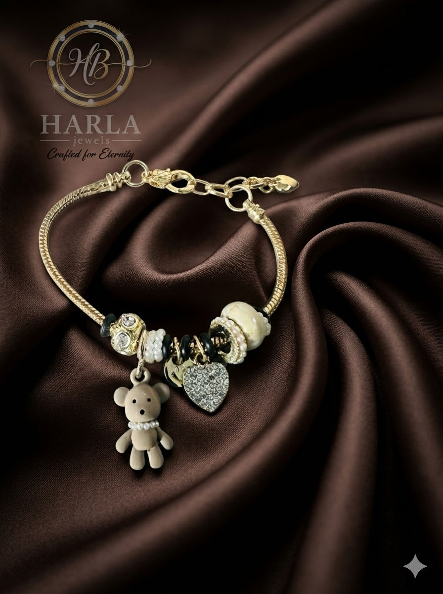 Pearl-Heart Elegance Bracelet