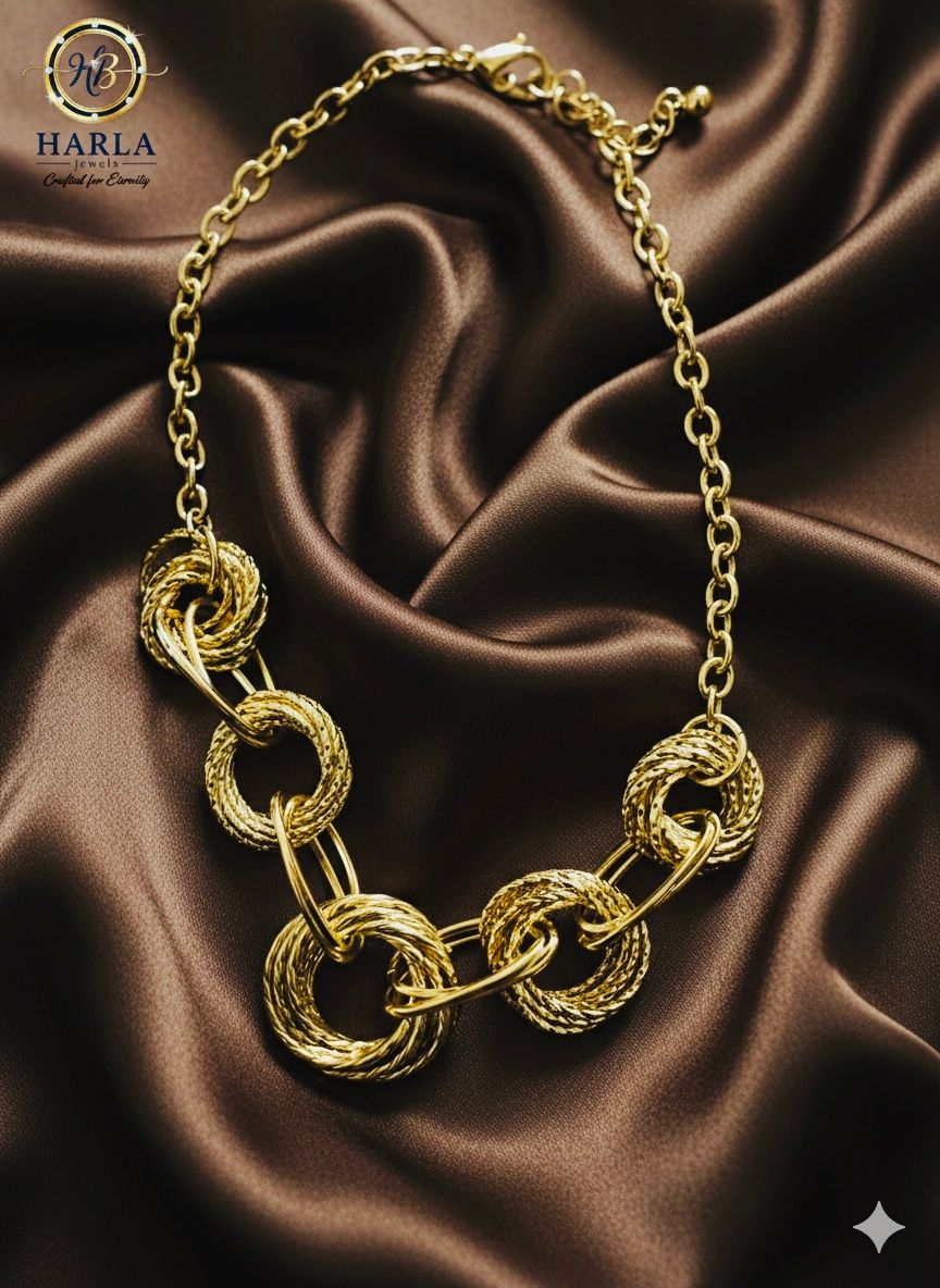 Orbit Luxe Circle Chain Necklace