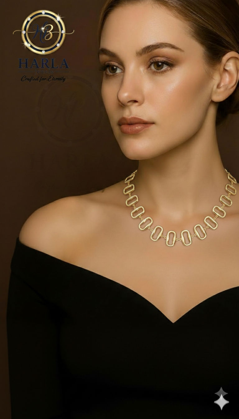 Luxury Rectangular Link Necklace