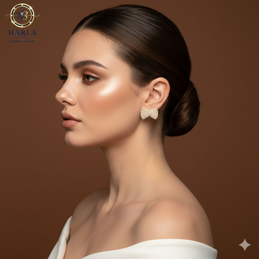 Pearl Bow Studs