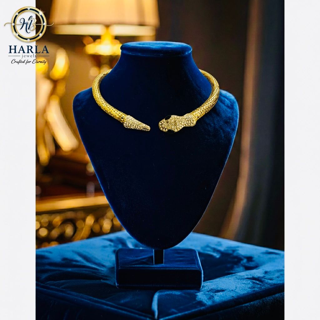 Snake Elegance Gold Necklace