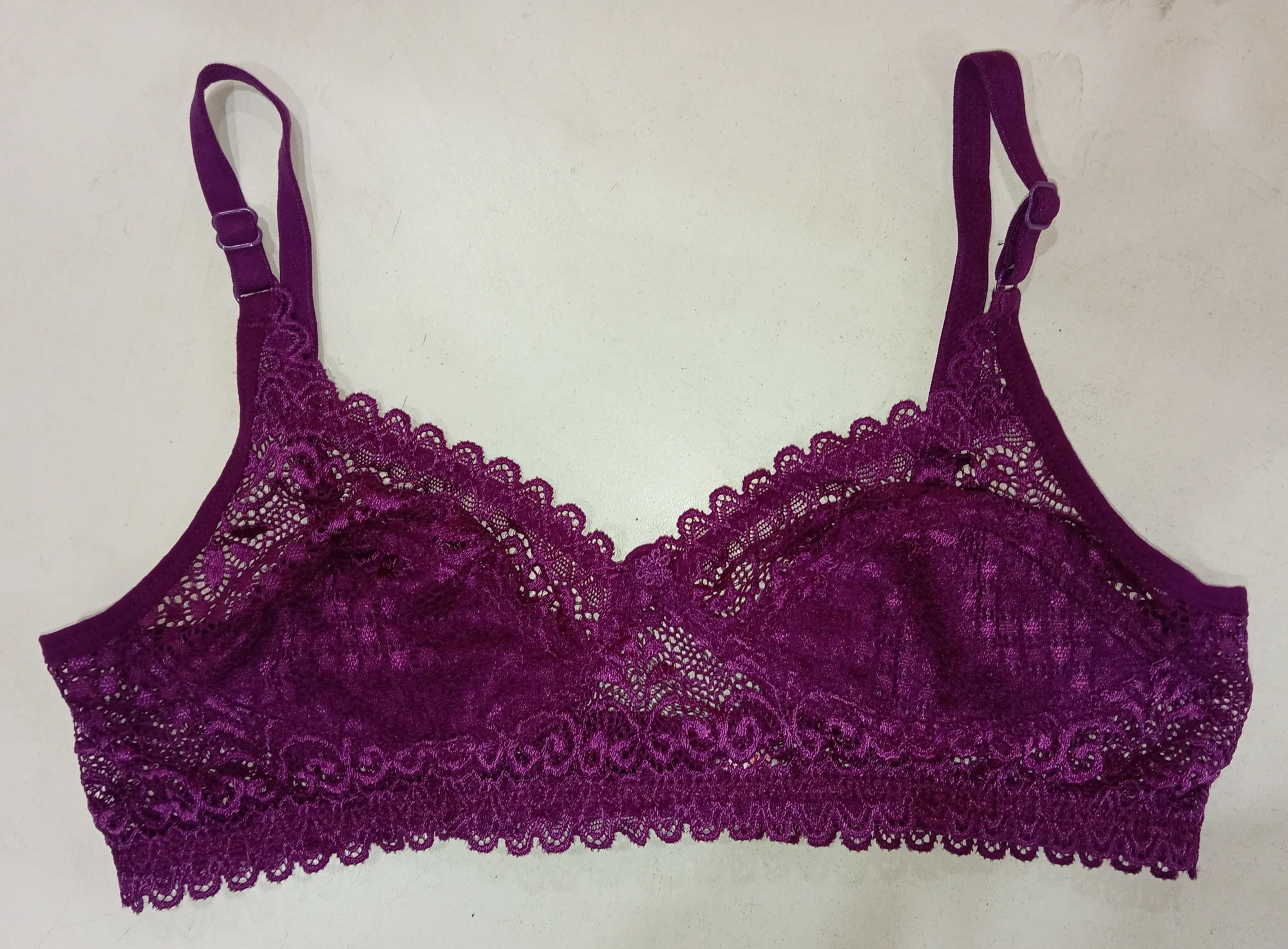 Netdesign Bra PIYLU - Women Non Padded Net Non-Wired Self Design Bra | Lotus iMall